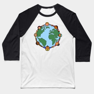 Save Planet Globe Environment Protection Baseball T-Shirt